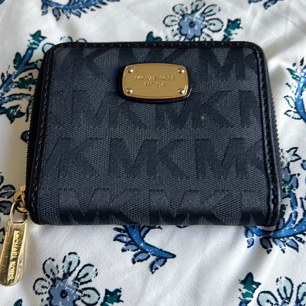Navy Blue Michael Kors Wallet